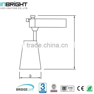10W 20W 30W White Finish LED Track Rail Light thumbnail-3