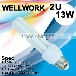 2U 13W Energy Saving Light/CFL Light/Saving Light/Save Energy Light E27 6500K thumbnail-1