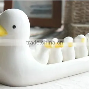 Cute Duck Spoon Rack ,Ceramic Duckling Spoon Rests ,Chopsticks Spoon Storage thumbnail-2