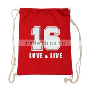 Hot Sale Cotton Canvas Drawstring Bag for Sport Supplier's Choice thumbnail-1