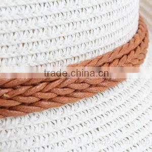 Women New Style Paper Straw Hat Summer Folding Straw Hats thumbnail-6