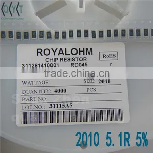 Resistors 2010 5.1R 5% NEW thumbnail-2