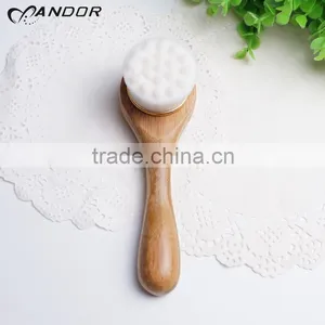 Wholesale Beauty Supply Bamboo Handle Pore Cleansing Brush Synthetic Bristle thumbnail-2