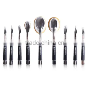 2016 Newly Silver 9 Pieces Golf Make up Brushes Sets thumbnail-1