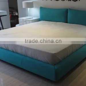 French Style Leather Fabric Double Bed (A-B42) thumbnail-1