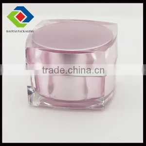 15g, 30g, 50g Square Acrylic Cosmetic Jar for Skincare thumbnail-1