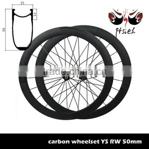 700C 50mm Carbon Lightweight Wheels Clincher, Tubeless Carbon Lightweight Wheels Road Bike Wheels thumbnail-4