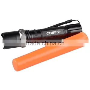 LED Q5 Zoomable 300 Lumens Rechargeable Traffic Torch Light With Traffic Wand thumbnail-5
