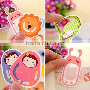 XG08 Fancy Korean Plastic Custom Size Funny Bookmark for Book,for Gift Cartoon Characters Paper Pvc pp 3d Anime Bookmark thumbnail-2