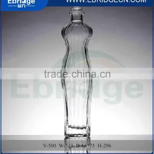 500ml Body Shaped Liquor Alcohol Glass Wine Bottles Wholesale thumbnail-1