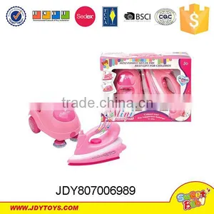 Plastic Pink Functional Household Appliance,cleaner&iron&kettle&washer Play Toys Set thumbnail-2