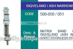 Matrix Retainer Siqveland Ash Narrow Wide , Dental Instruments, Dental Lab Instruments thumbnail-1