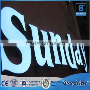 LED Illuminated Advertising Acrylic Building Sign Letter thumbnail-1