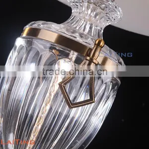 Brush Brass Crystal Vintage Table Lamp With Off White Fabric Lampshade 2297 thumbnail-4