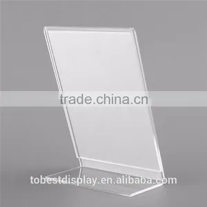 Acrylic Stand Menu Holder, Restaurant Menu Holder 5x6, Plastic Menu Holder thumbnail-3