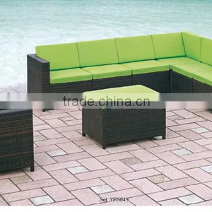 00 Outdoor Furniture Modern Design Sectional Comfortable Cushion Corner Rattan Sofa Set YPS049 thumbnail-1