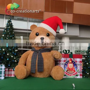 Large Foam Christmas Handmade Decoration Bear Model thumbnail-3
