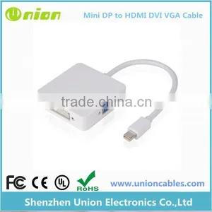 3 in 1 Mini dp to HDMI DVI VGA Adapter for Macbook thumbnail-1