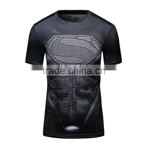 Women Custom Fashion T-shirt 3d Sublimation Printing Polyester t Shirt 2016 Wholesale Men Clothing thumbnail-4