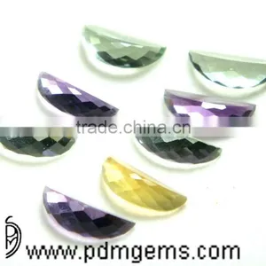 Multi Gemstones Watermelon Slice Faceted Cut Lot For Gold Necklace From Wholesaler thumbnail-1