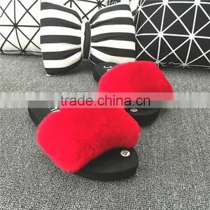 Hot Wholesale 100% Sheepskin Slippers Fur Lined Slippers thumbnail-5