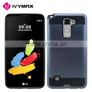 Mobile Phone Case Manufacture Aliminium Textured Grip Back Covers for LG Ls775/ g Stylus 2 thumbnail-5