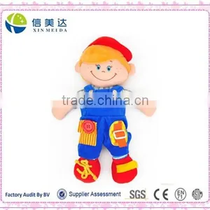 Plush Dress Doll Plush Cloth Boy and Girl Stuffed Baby Toy thumbnail-1