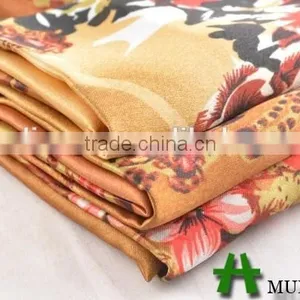 Shaoxing Textile Polyester 50D Printed Satin Fabric/ Satin Pajamas Woman Fabric thumbnail-4