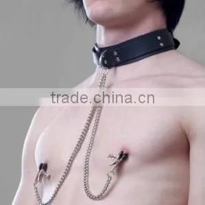 New Pvc Nipple Clamp for Man With Chain, Sex Toys Clip thumbnail-1