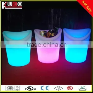 Best Selling Durable Plastic LED Wine Ice Bucket, LED Flashing Ice Bucket, LED Lighted Ice Bucket thumbnail-1