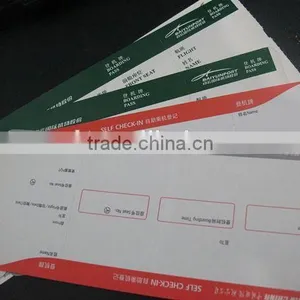 200g Thermal Paper Cheap Price Flight Boarding Pass Tickets Printed thumbnail-4