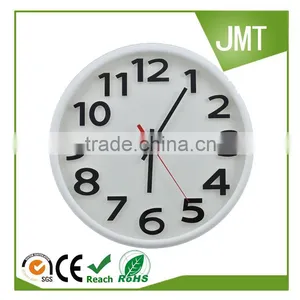 12 Inch Modern Concise Fashion 3D Digital Colorful Living Room Round Plastic Quartz Wall Clock thumbnail-2