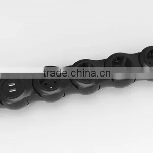 5 Way Retractable EU Power Strip thumbnail-3