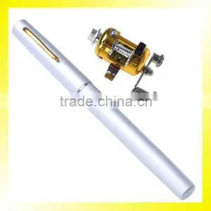 1.0 Meter Silver Fishing Rod Pen With Reel thumbnail-2
