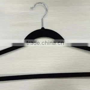 Flocking Flat Sturdy Underclothes Hanger With Notches thumbnail-1