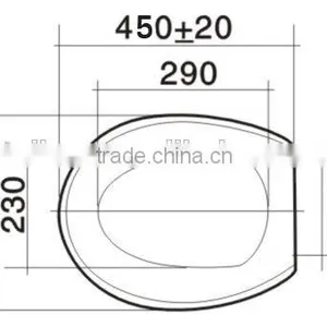 Round PP Toilet Seat With Quick Release Function thumbnail-5