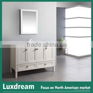 48 Inch Single Sink White Soild Wood Bathroom Vanities thumbnail-1