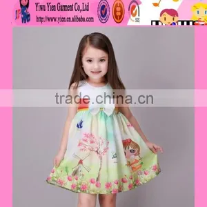 2016 New Arrived Flower Girl Kids Fashion Dresses Sweet Cute Baby Kids Clothes Girls Dresses thumbnail-1
