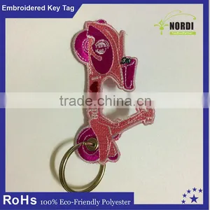 Customized Your Own Logo Embroidery Key Tag thumbnail-1