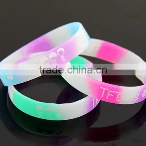 New Stylish Europe Silicone Wristband , Silicone Wristband With Custom Logo Silicone Wristband thumbnail-1