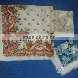 New Beautiful Flower With Dot Print Wool Shawls&scarfs/Fashion 2013 thumbnail-1
