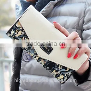 New Fashion Flower Women Wallet 5 Colors Floral Wallet Long Popular Portable Purse Delicate Casual Lady Cash Purse Wallets thumbnail-1