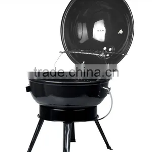 14" Tabletop Portable Bbq Grill With Procelain Enamel Finish thumbnail-1