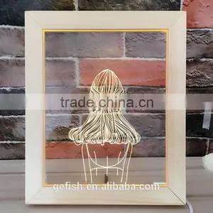 Christmas 3D Night Light Acrylic and Wood Led Table Display Lamp Gift thumbnail-4