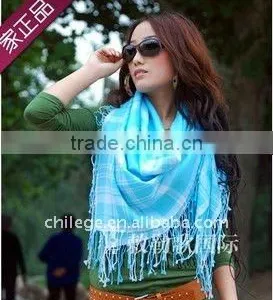 Cashmere Wool Square Pashmina Shawl thumbnail-1