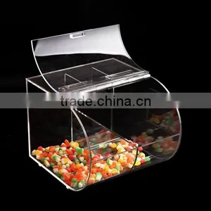 Acrylic Candy Bulk Bin,clear Acrylic Stackable Candy Bins (B-0297) thumbnail-2