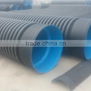 PE Material Large Diameter Corrugated Drainage Pipe for Sewage thumbnail-3