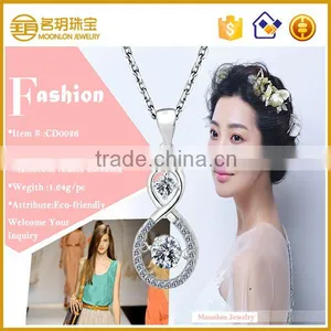 Hot Sell Cubic Zirconia Pendant, Silver Jewelry Online Wholesale Made in China thumbnail-1