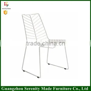 2016 New Replica Leaf Shaped Metal Wire Outdoor Chair Patio Furniture thumbnail-1