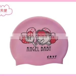 CNYE Silica Gel Swimming Cap for Children Waterproof Hat Cartoon Pattern Eco-friendly Cheap Price Good Quality OEM thumbnail-6